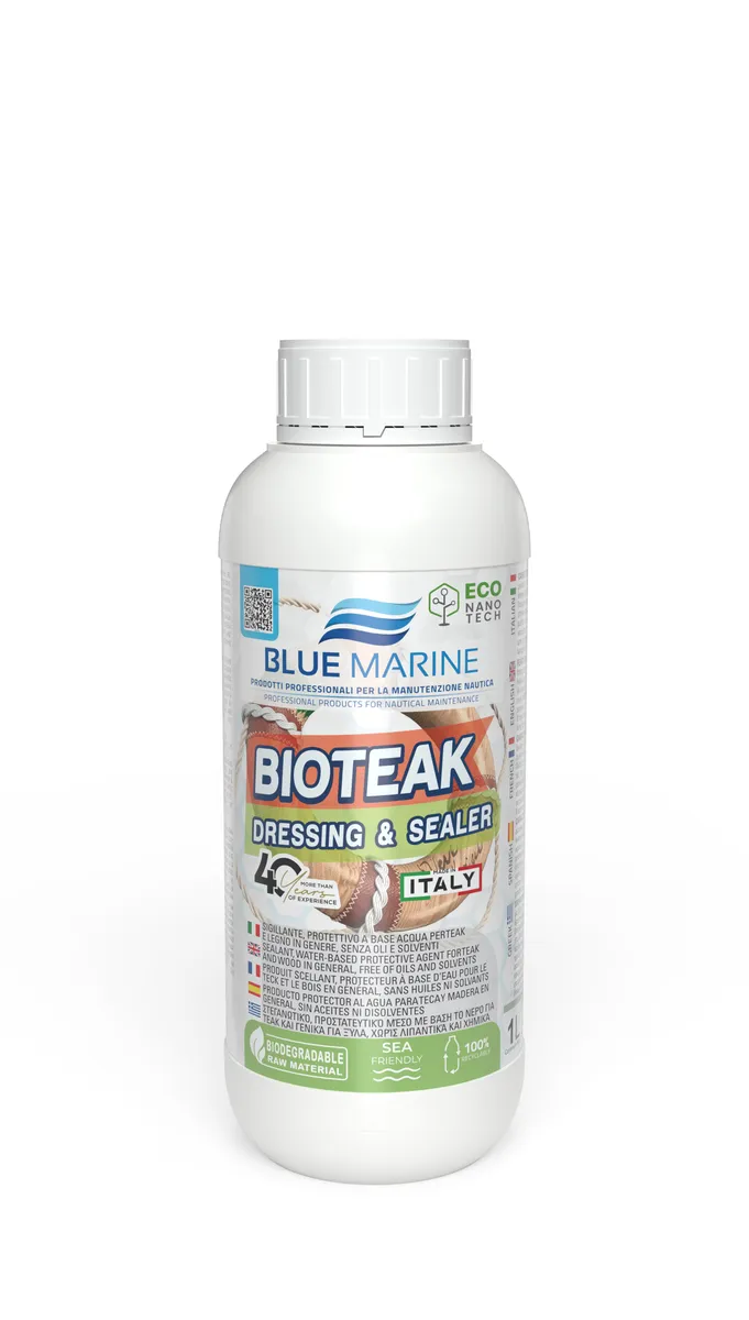 Vodena impregnacija i zaštita za tikovinu (teak) za zaštitu i završnu obradu morskog drva.