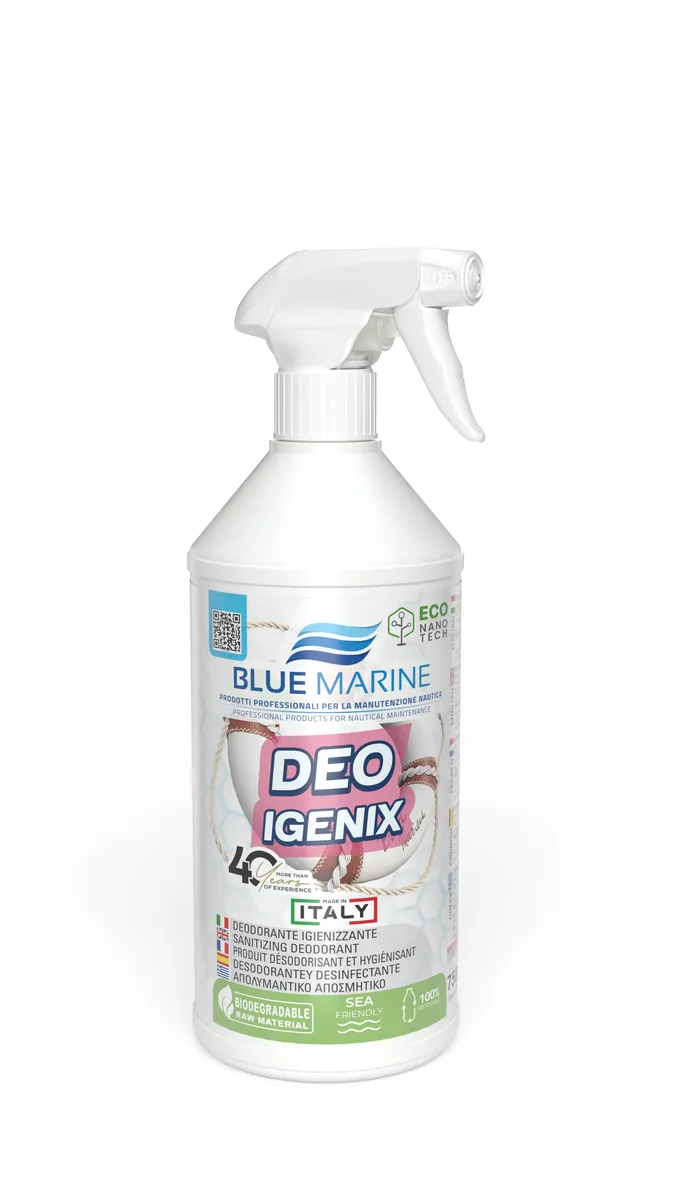 Dezodorans s dezinfekcijskim djelovanjem za nautičku upotrebu.